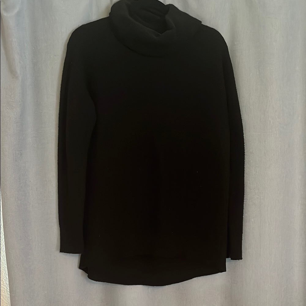 Black Cozy Turtleneck Sweater